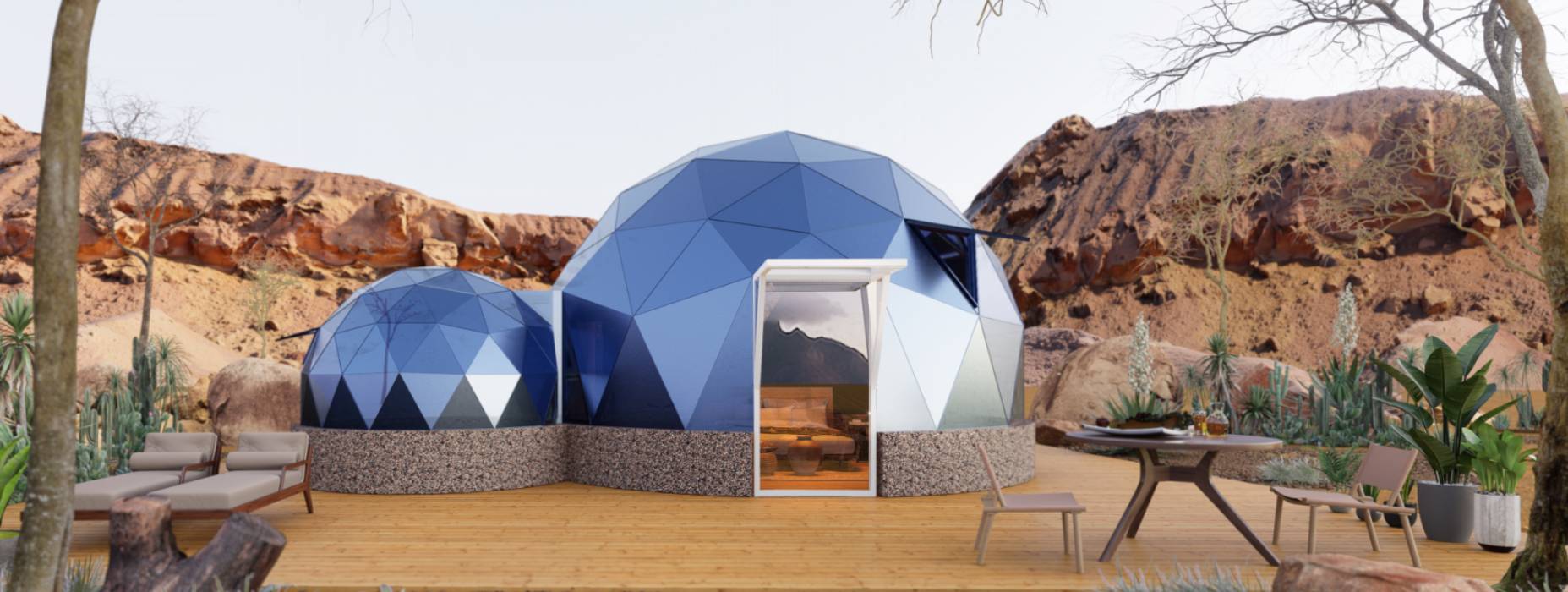 崇安区球形智能光伏玻璃星空房